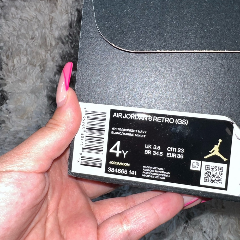 Air Jordan 6 Retro GS ‘Midnight Navy’ 2022 Sneakers - Picture 5 of 12